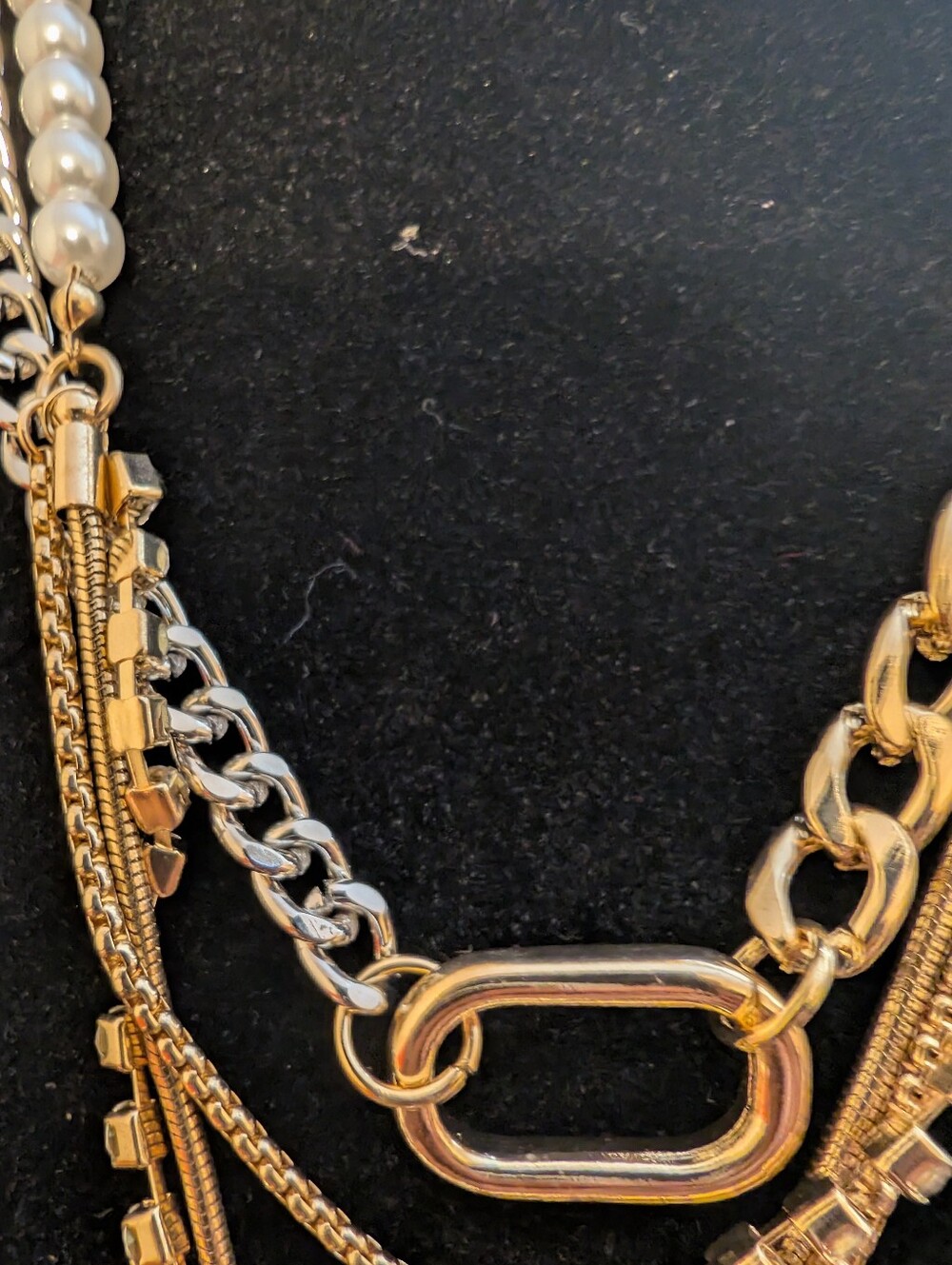Daisy Fuentes Gold and Pearl Layered Necklace Set - Picture 4 of 6